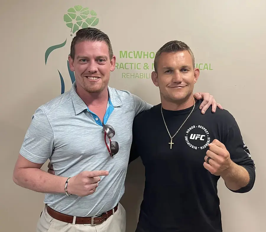 Ian The Hurricane Heinisch with Dr. Jeff McWhorter, D.C.